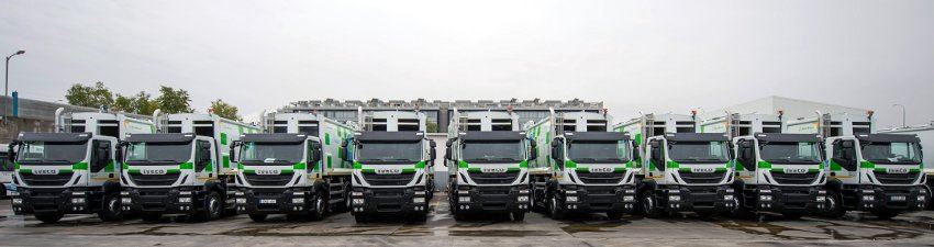 Urban waste collection in Madrid becomes more environmentally friendly with CNG-powered Iveco Stralis
